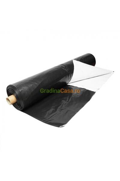 EUR Protective Film, Waterproof Black-White 200micron thick, 8 m wide x 27 m long
