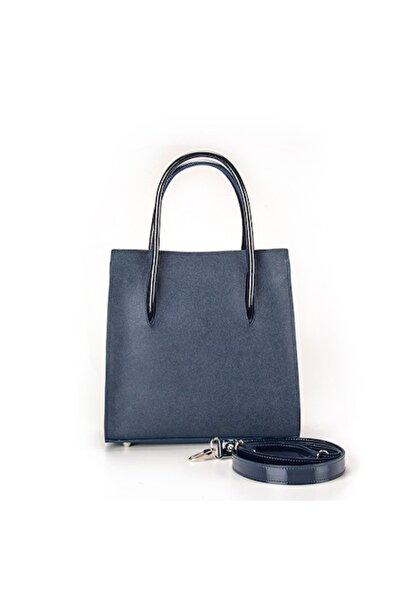 ANNA FELLINI Geanta dama piele, ANNA FELLINI, Hanna 5, bleumarin, 30x12x30 cm