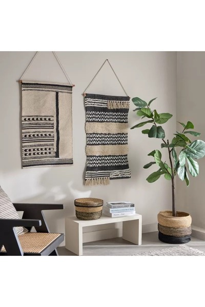 Generic Noir Woven Cotton Canvas Wall Art - 50x80cm