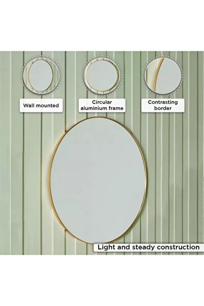 Generic مرآة سانا بإطار ألومنيوم - 100 سم