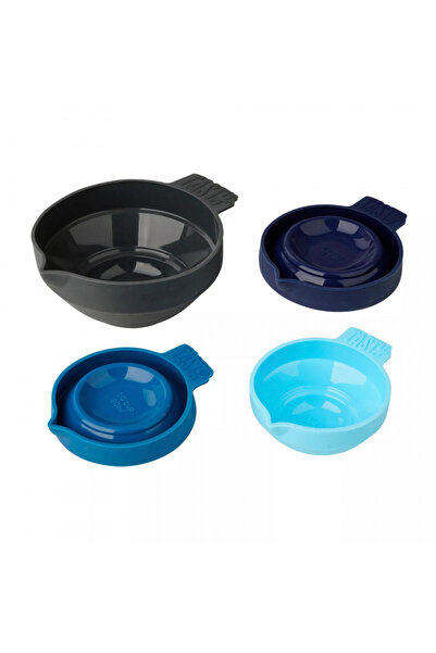 Tasty Set of 4 foldable measuring cups 678407, 4 sizes, Silicone, Multicolored