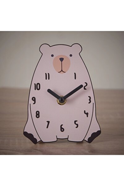 Generic ساعة طاولة على شكل دب من بلاي لاند - 14×15 سم