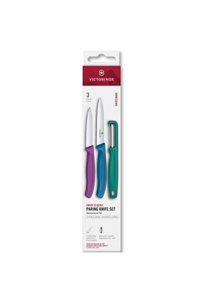 Victorinox 6.7116.33C1 Swiss Classic 3lü Bıçak ve Soyacak Set