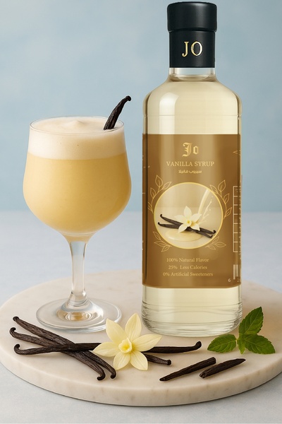 jo drinks Vanilla Syrup