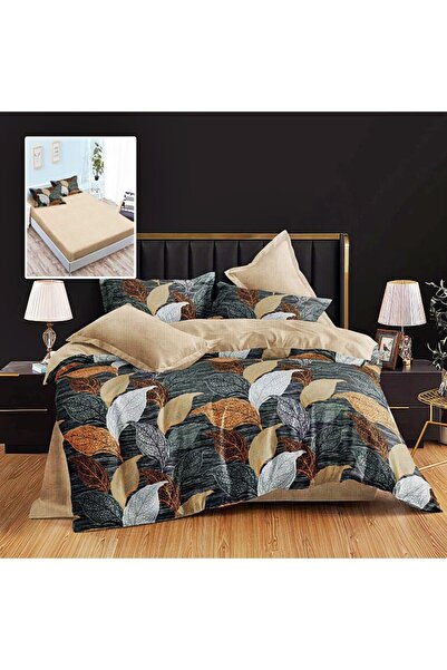 PATONE Lenjerie de pat finet, cearceaf cu elastic 160x200cm, 6 piese, pentru ...