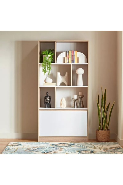 Generic Alford Patara Three-Tier Bookcase with Drawer