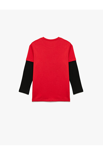 Koton Bavlněné tričko s dlouhým rukávem a potiskem dinosaurů