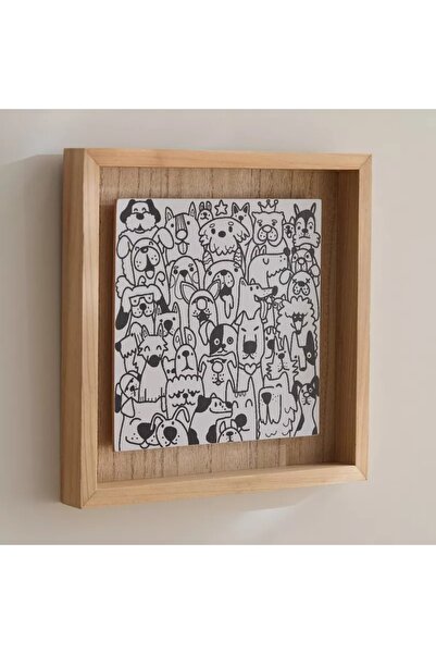Generic Forest Animals Collection Wall Frame - 25x25x3 cm