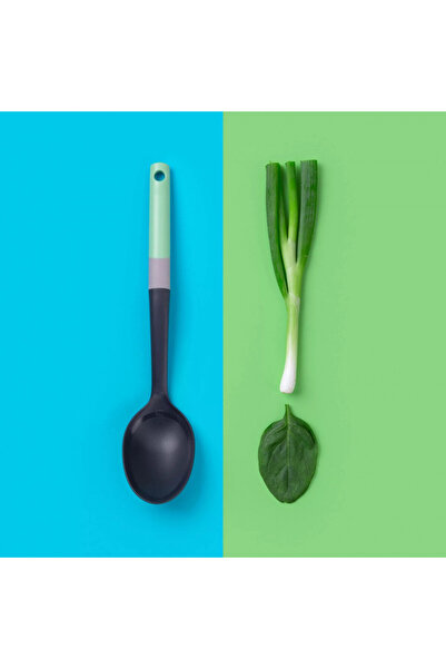 Tasty Serving spoon with scale Go Green 678096, Soft handle, 34 cm, Plastic, Green