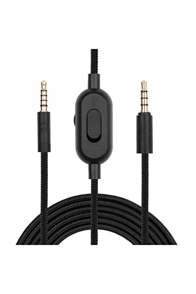 PadForce Audio Cable for Logitech G433, G233, G Pro, G Pro X, 3.5mm Jack, Volume Control, 2m Length