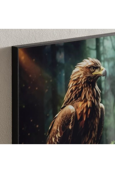 Generic صورة مؤطرة لـ "صقر الحفرة" - 50x70x2.5 سم