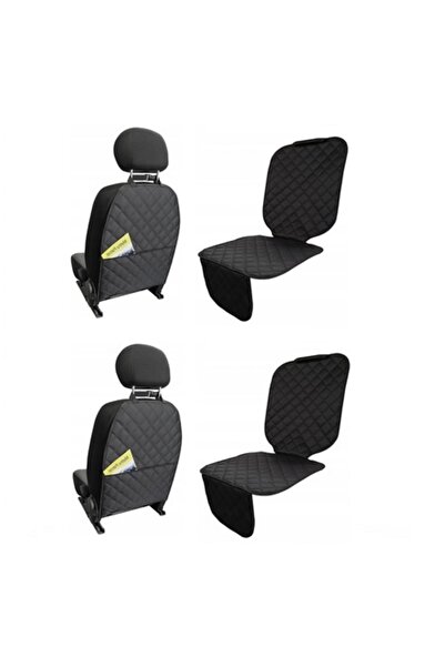 Metru Patrat Set 4 protecții universale pentru scaun auto, negre,