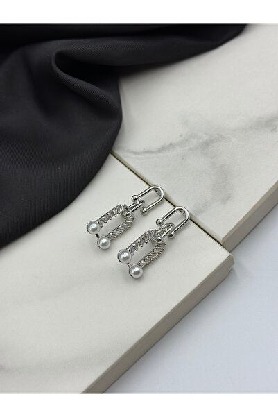 Generic Brand Silver Brand Model Design Stylish Daily Earrings