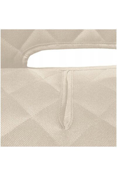 Metru Patrat Set 2 universal car seat protectors, quilted, cream, washable, waterproof