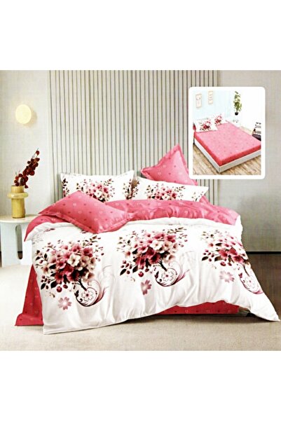 PATONE Lenjerie de pat finet, cearceaf cu elastic 180x200cm, 6 piese, pentru ...