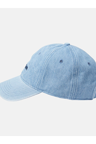 Calvin Klein قبعة نسائية من قماش الدنيم الخفيف المطرز Titlecase