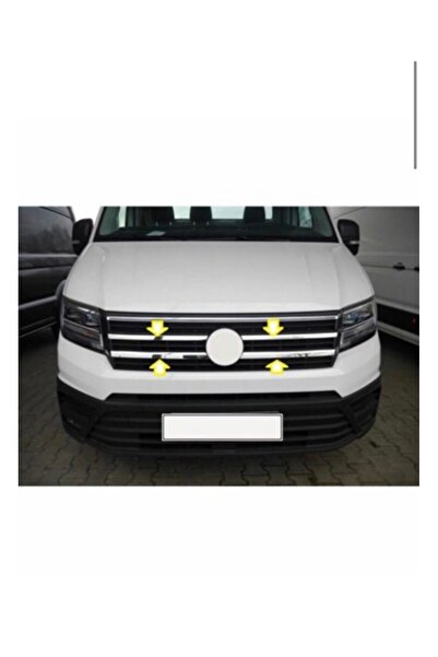 MİKOLİNE OTOMOTİV Volkswagen Crafter Ön Panjur 2018 Üzeri 4 Parça Paslanmaz