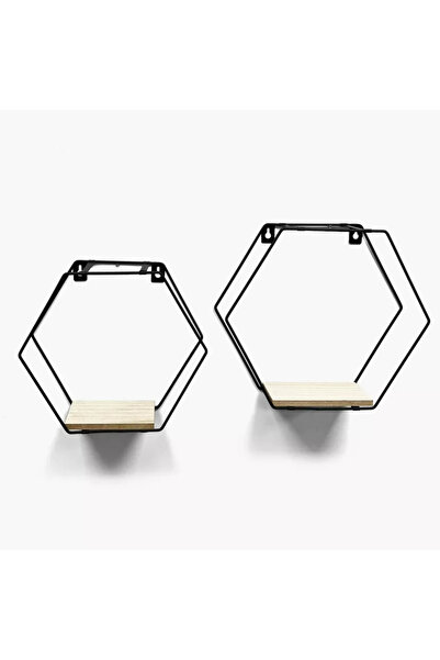 Generic Sera Hexagon Wall Shelf Set of 2