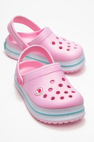 CCWAY AYAKKABI Papuci Sabo pentru copii 26-30 ROZ VERDE