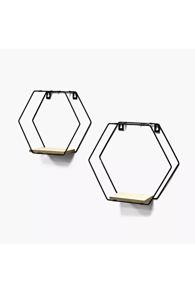 Generic Sera Hexagon Wall Shelf Set of 2