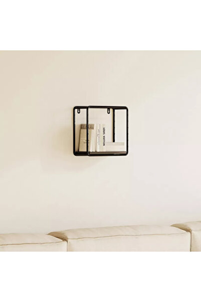 Generic Urban Square Single Tier Metal Shelf - 20x10x20 cm