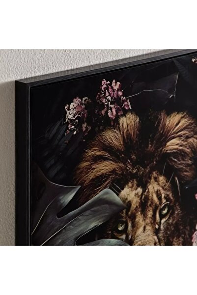 Generic Framed Fossil Lion Picture - 50x70x3 cm