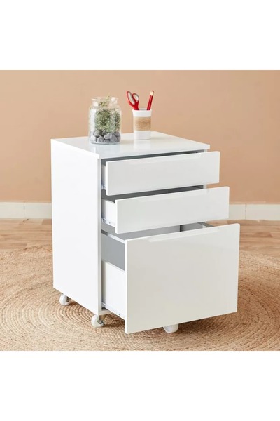 Generic Norwich 3-Drawer High Gloss Filing Cabinet