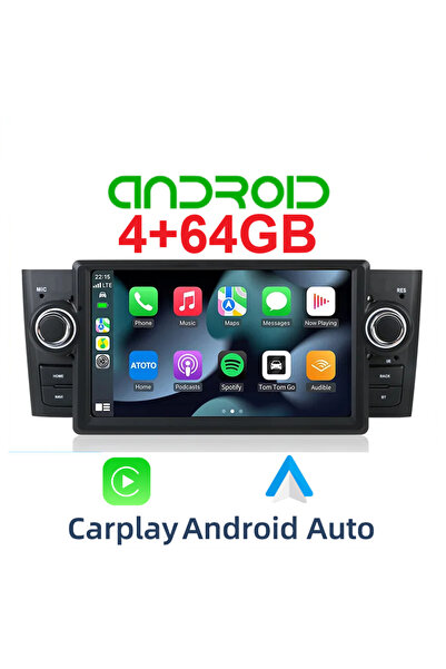 EXVOL FİAT LİNEA PUNTO ANDROİD MULTİMEDYA 4GB/64GB 7İNC HD IPS EKRAN CARPLAY KAMERA HEDİYE