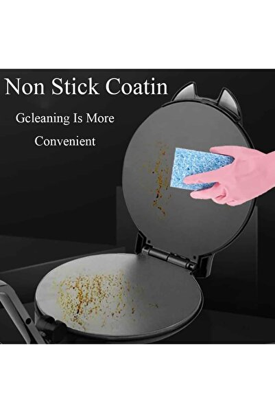 Generic Electric Roti Maker, 10 inch Double-sided Heating Non-stick Chapati Maker Machine, 1400W Adjustable