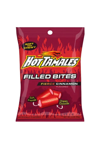 Hot Tamales Bucăți umplute cu scorțișoară intensă 85g