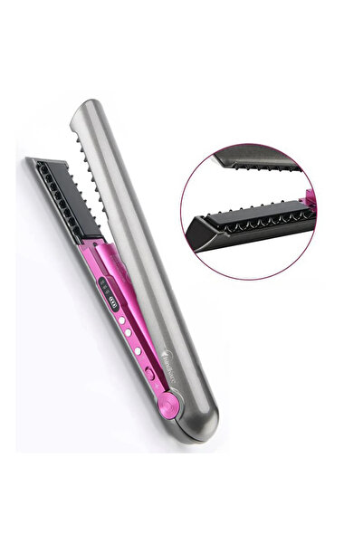 KindKare Cordless hair straightener, USB, PTC heating, 3 heat levels, compact, portable, autonomy ~60min