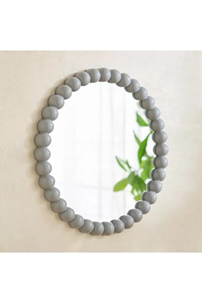 Generic Ebern Round Beaded Mirror - 39.5 x 39.5 x 2.5 cm