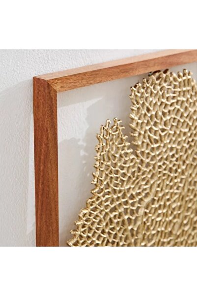 Generic Ozawa Leaf Wall Art Aluminum Framed with Wooden Frame - 36 x 48 x 3 cm