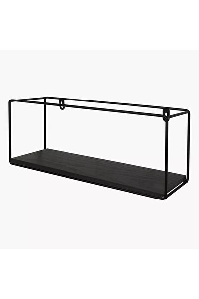 Generic Single-Tier Rectangular Metal Shelf - 40x10x15 cm