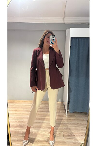 Bir Demet Butik Tasarım Astarlı Blazer Ceket
