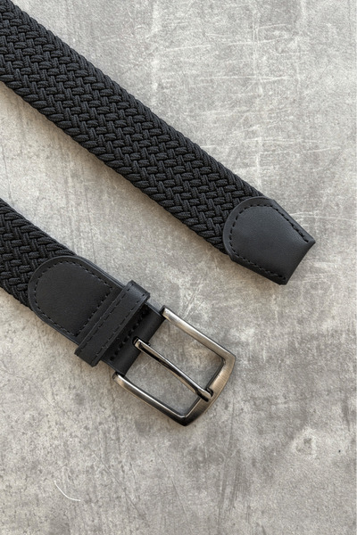 HYMAN Erkek Hasır Örgü Kemer