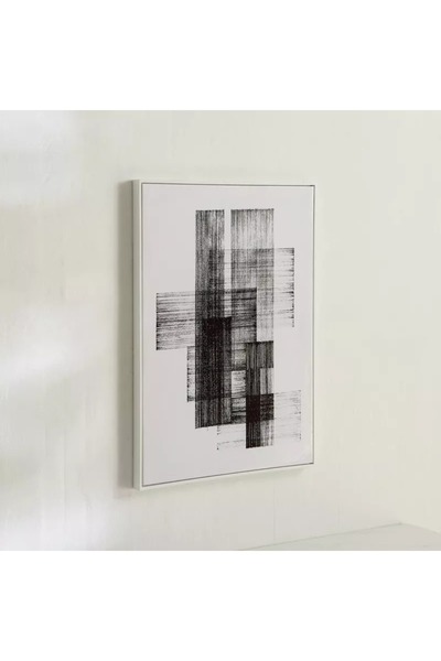 Generic Framed Abstract Canvas Painting by Odian Cypriot with High Gloss ABS Surface - 50x70x2.8 cm