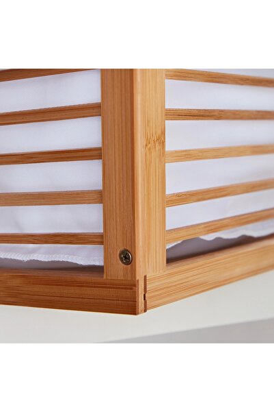 Generic Natural Bamboo Basket - 34x24x19 cm