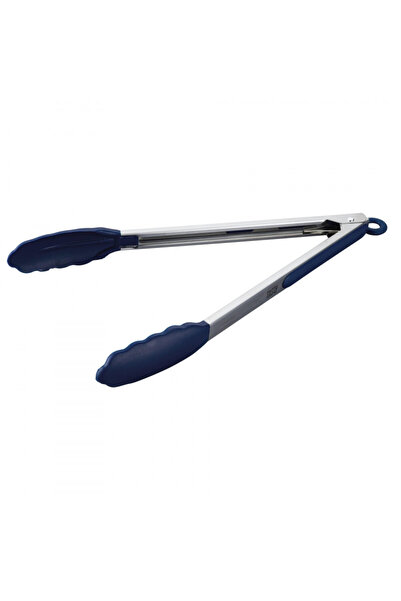 Tasty Clește de servire 678387, 34,5 cm, Mâner din silicon, Oțel inoxidabil, Albastru