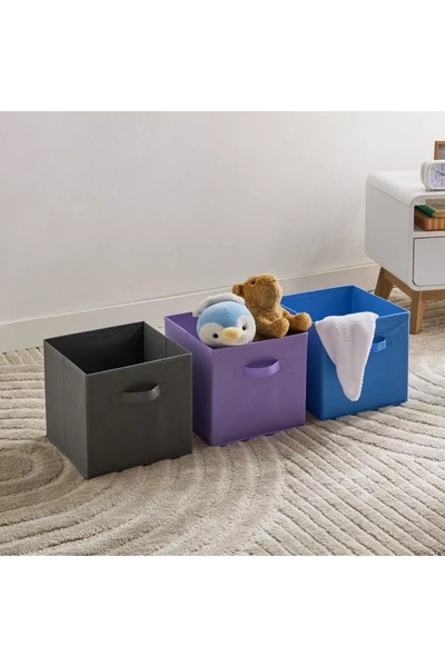 Generic Adventurer Candice 3-Piece Fabric Storage Box Set - 27.3x27.3x27.9 cm
