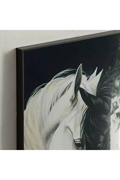 Generic Framed picture of Cypriot Odian horses - 40x80x2.5 cm
