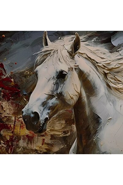 Generic صورة حصان تجريدية بإطار من مادة ABS عالية اللمعان - 60×90×3 سم