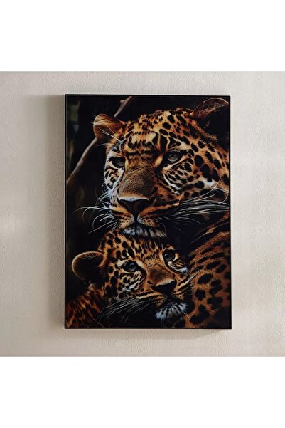 Generic Framed picture of a fossil tiger - 50x70x2.5 cm