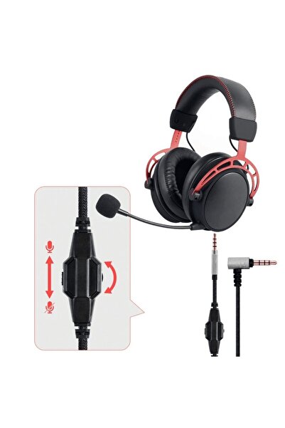 PadForce Cablu audio pentru căști HyperX Cloud Alpha / Alpha S, control volum, lungime 2 m