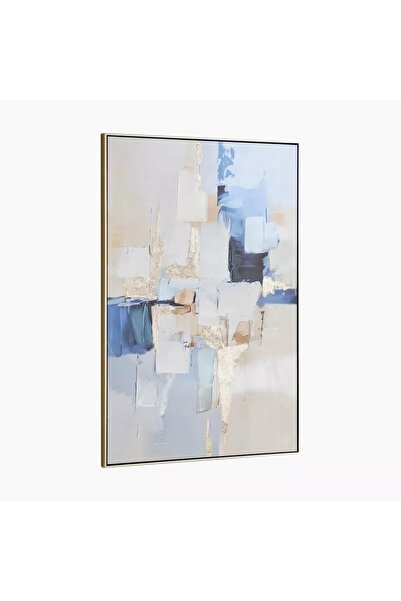 Generic Hand-painted abstract art painting with a bright frame - 120 x 80 cm