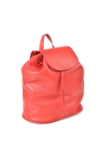 ANNA FELLINI Geanta dama piele, ANNA FELLINI, Rucsac 4 mare, rosu, 34x16x34 cm