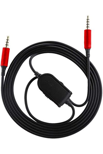 PadForce audio cable for Logitech A10, A40, A30, A50 headphones with 3.5mm jack, 2.20m length - Red