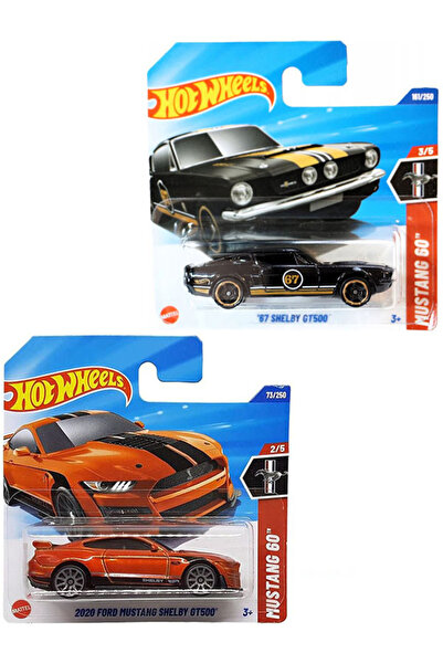 HOT WHEELS 2 Araç Shelby Set - 2020 Ford Mustang Shelby GT500 & '67 Shelby GT...