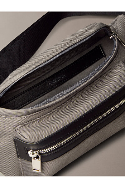 Calvin Klein Men Granite Gray Contrast Waistbag