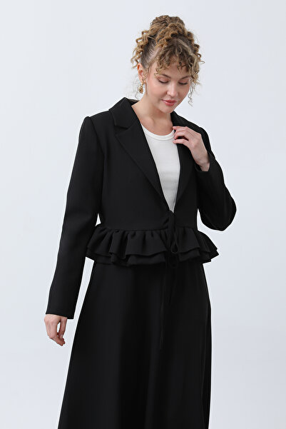 Modamorfo Women's Flywheel Detailed Jacket Set - 20650Tks